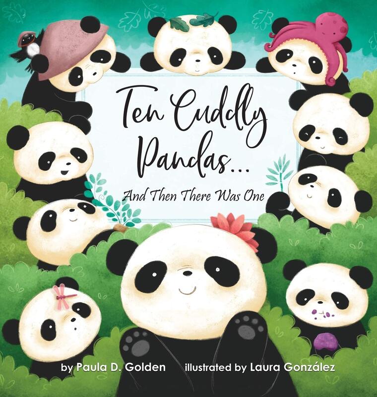 picture book, countdown book, learning numbers, ten, little pandas, cute pandas, funny panda, books for kids, colorful